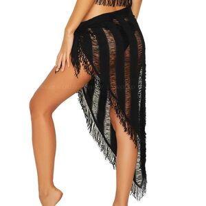 NWT beach bunny indian summer long pareo in black